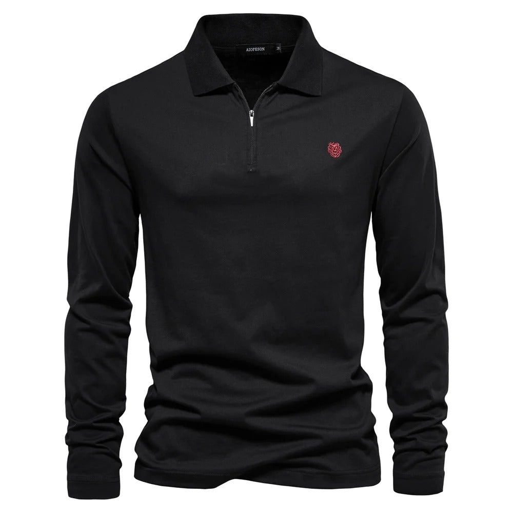 Lucca - Polo Shirt met Lange Mouwen voor Heren