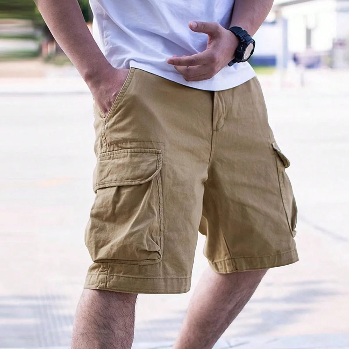 Jonah - Cargo Shorts met Zijzakken voor Heren Loungewear