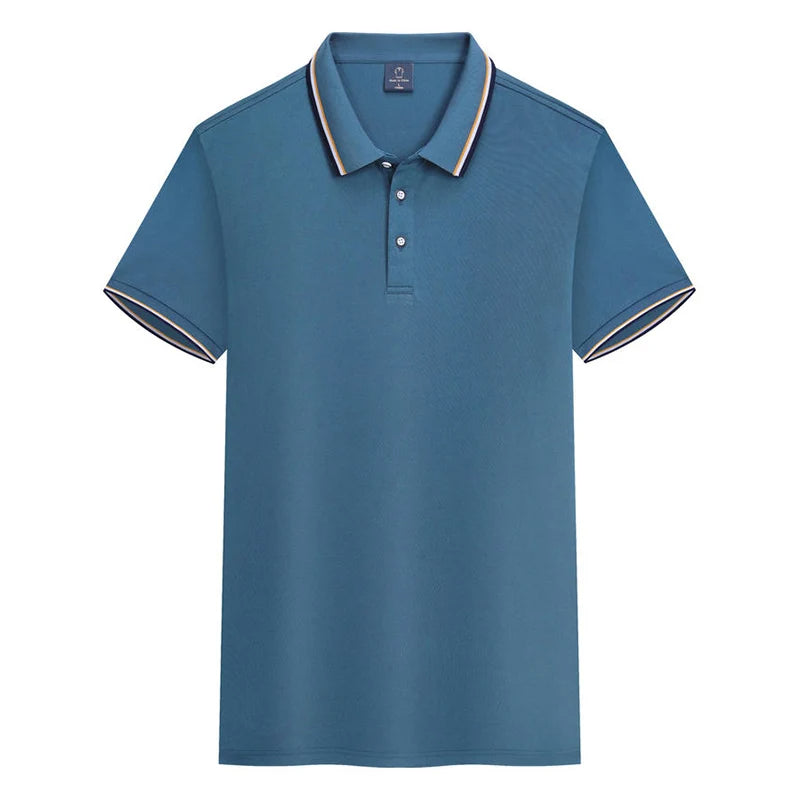 Percival - Polo Shirt met Korte Mouwen voor Heren in Old-Money Stijl