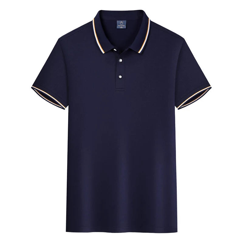 Percival - Polo Shirt met Korte Mouwen voor Heren in Old-Money Stijl