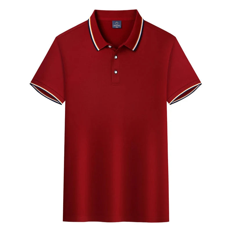 Percival - Polo Shirt met Korte Mouwen voor Heren in Old-Money Stijl