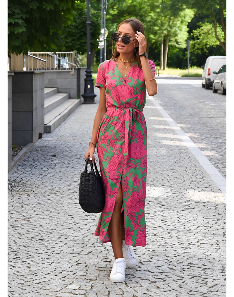 Anastasia - Wikkeljurk met Prints voor Dames Strand- en Zomerkleding