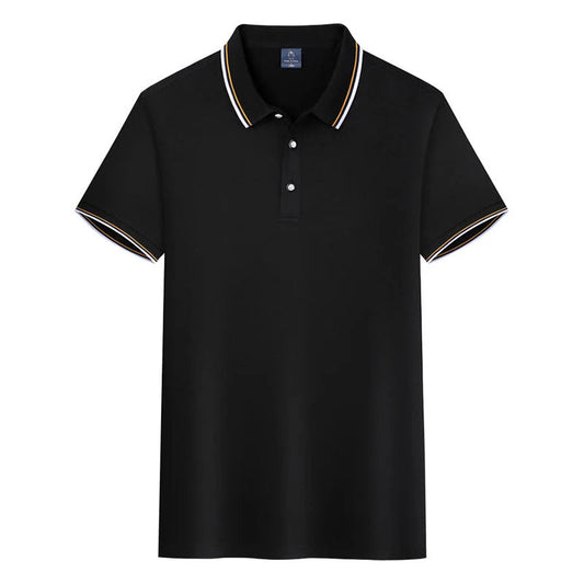 Percival - Polo Shirt met Korte Mouwen voor Heren in Old-Money Stijl