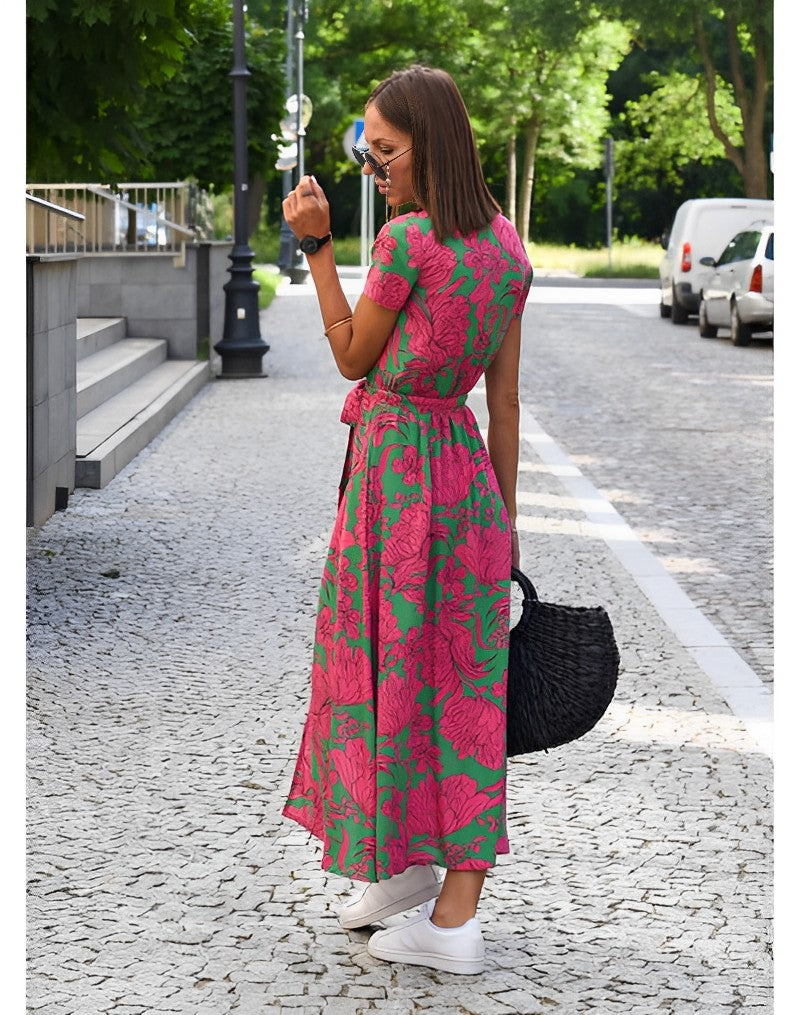 Anastasia - Wikkeljurk met Prints voor Dames Strand- en Zomerkleding