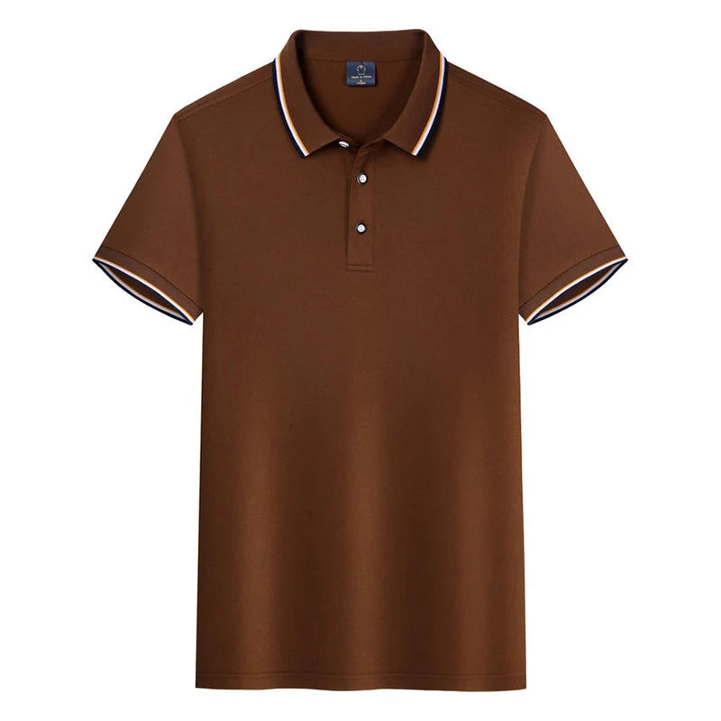 Percival - Polo Shirt met Korte Mouwen voor Heren in Old-Money Stijl