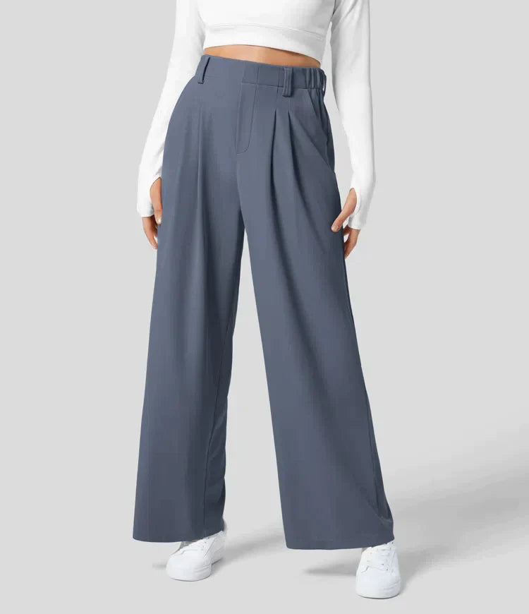 Celine - Slacks met Hoge Taille voor Dames Veelzijdige Kleding