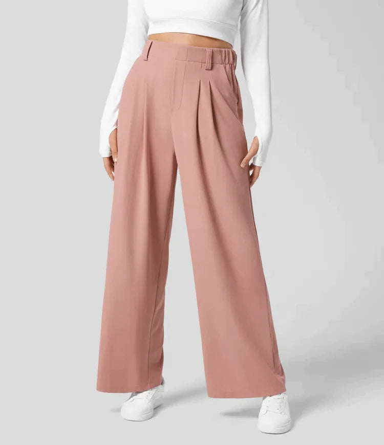 Celine - Slacks met Hoge Taille voor Dames Veelzijdige Kleding