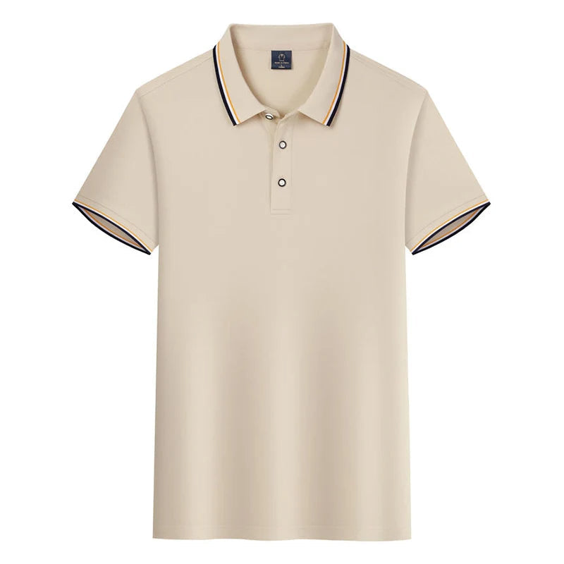 Percival - Polo Shirt met Korte Mouwen voor Heren in Old-Money Stijl