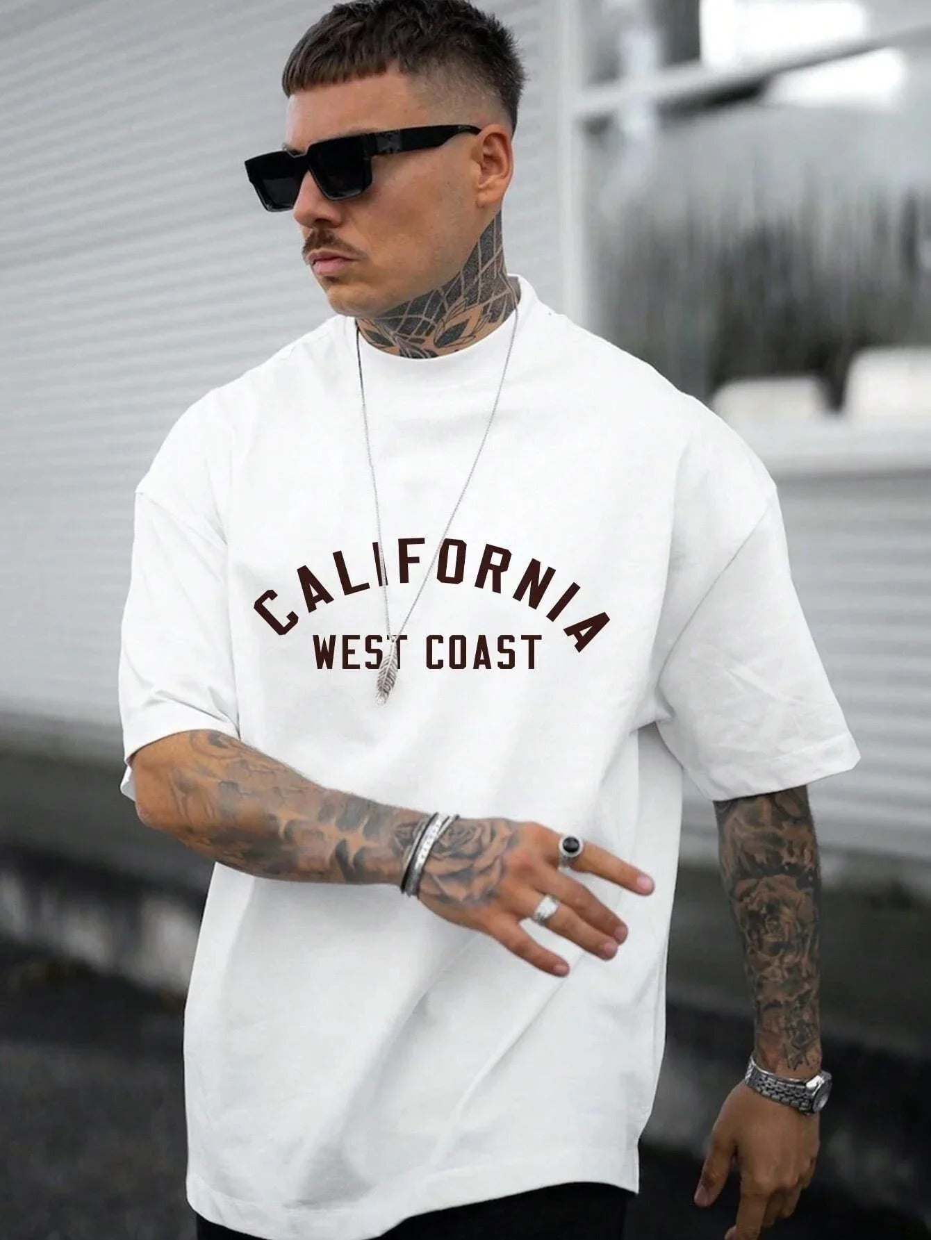 Eion - "California West Coast" T-Shirt voor Heren Streetwear