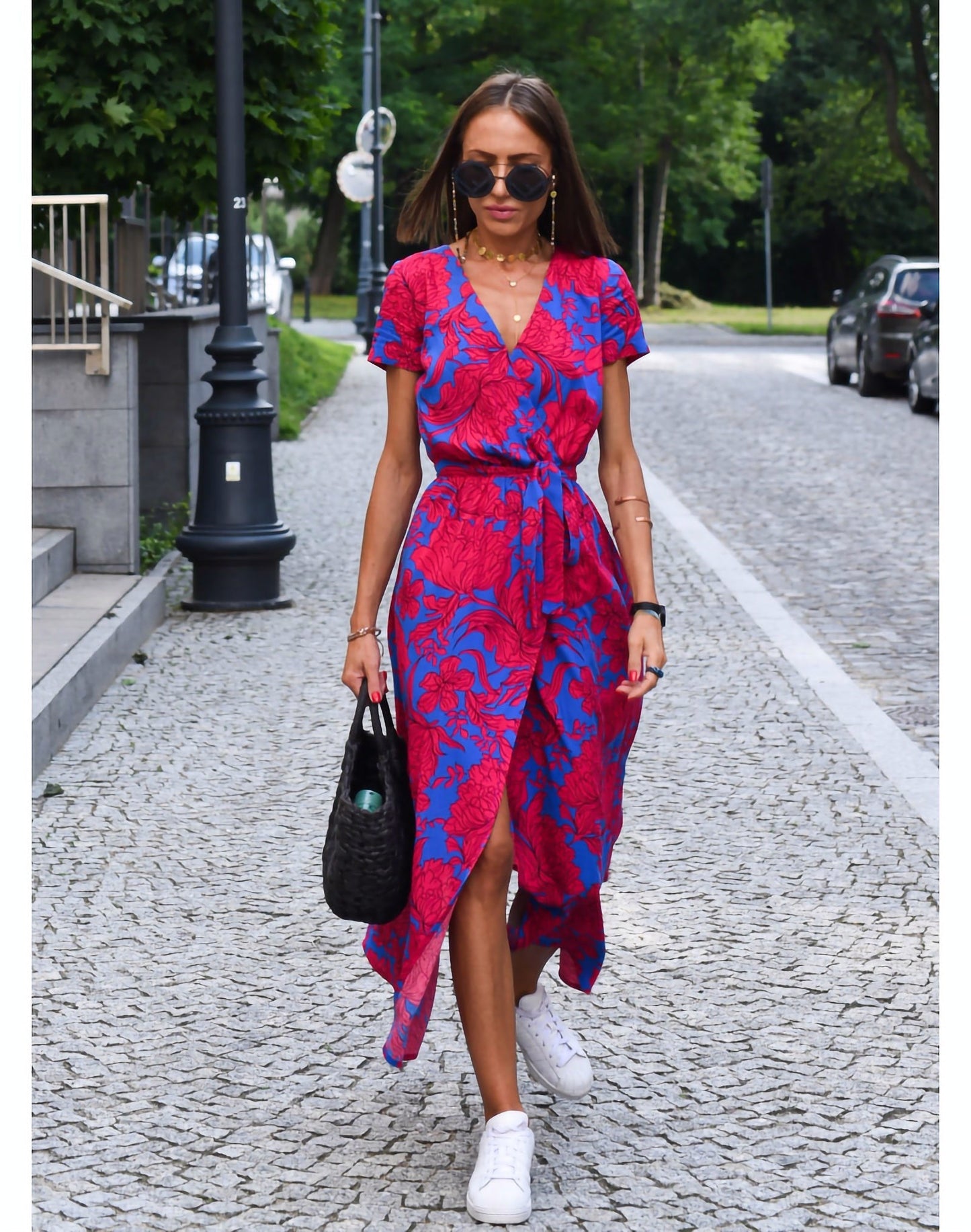 Anastasia - Wikkeljurk met Prints voor Dames Strand- en Zomerkleding