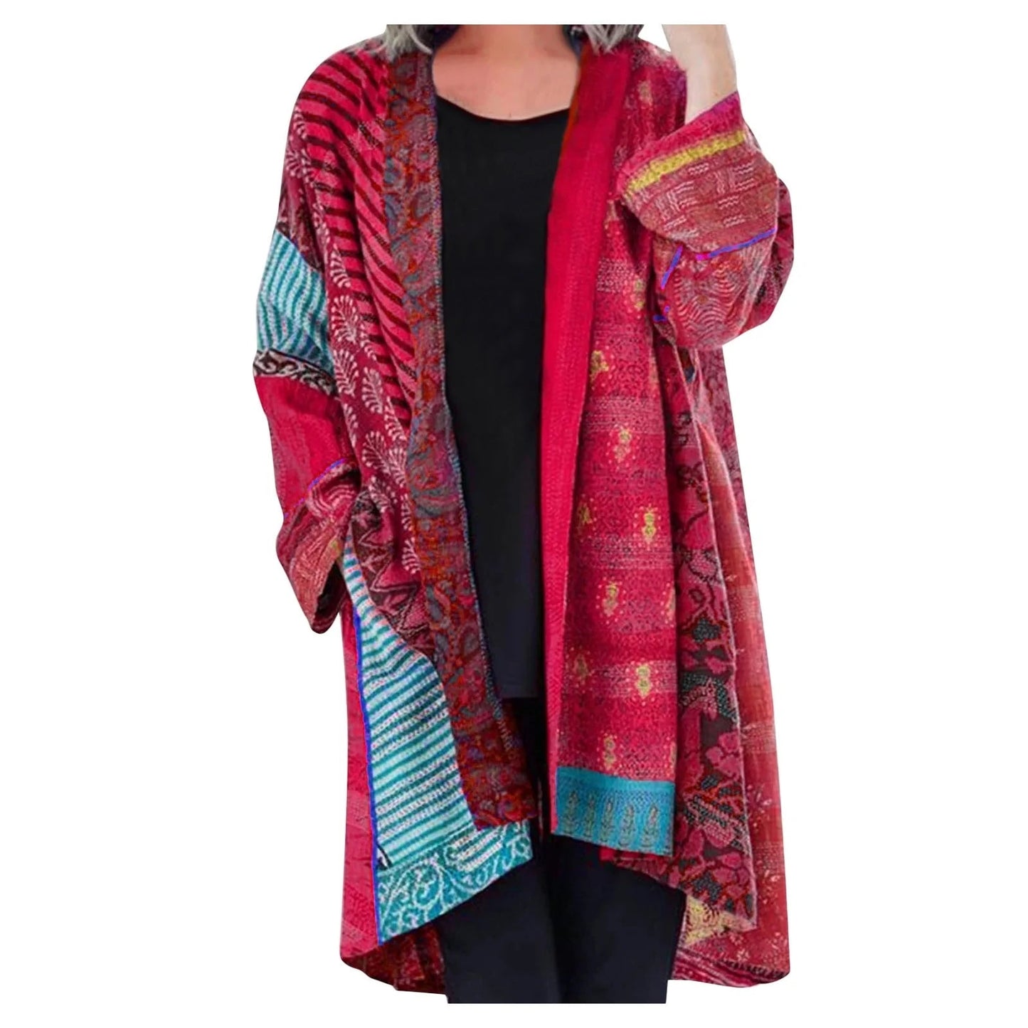 Mona - Bohemian Oversized Vest voor Stijlvolle Herfst en Winter