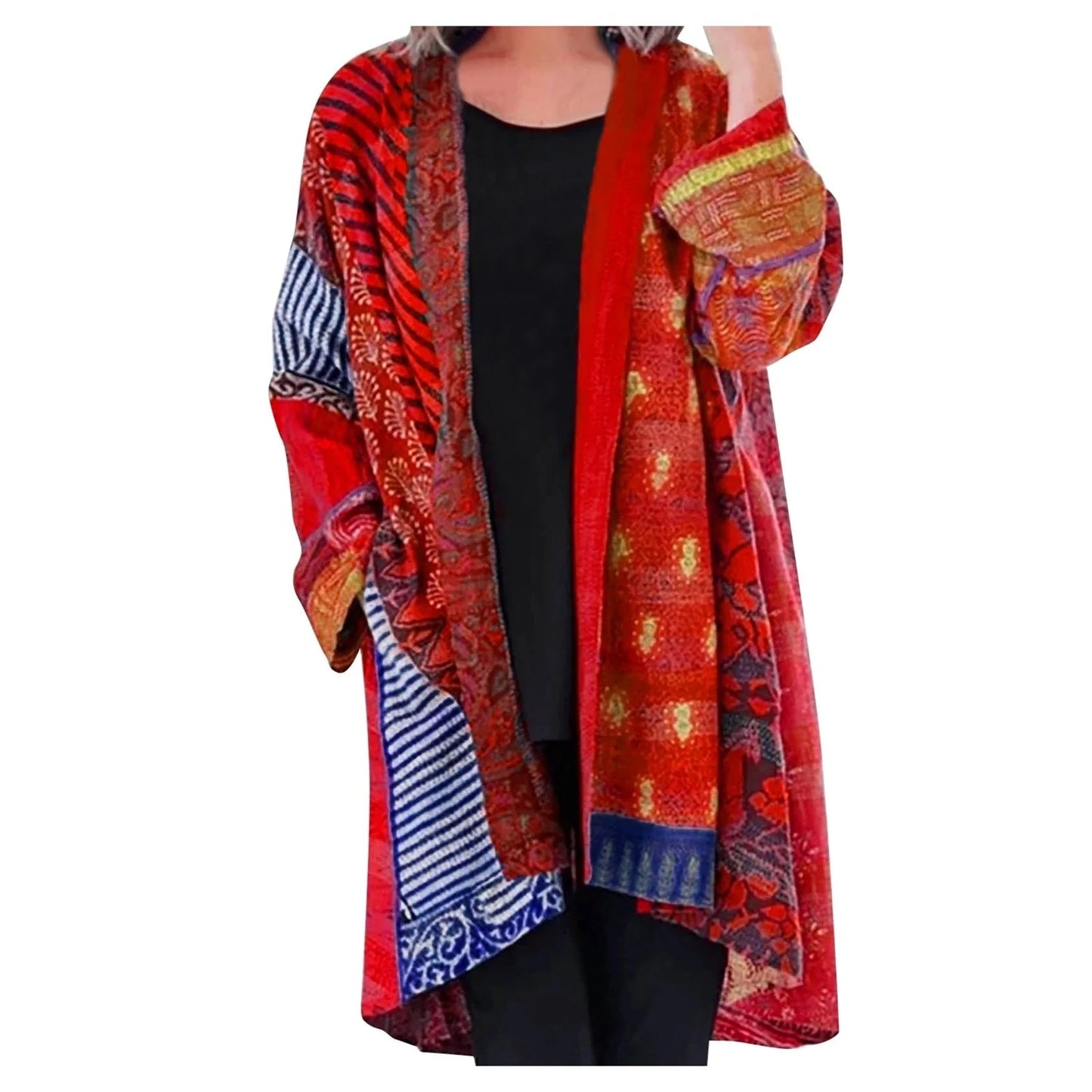 Mona - Bohemian Oversized Vest voor Stijlvolle Herfst en Winter