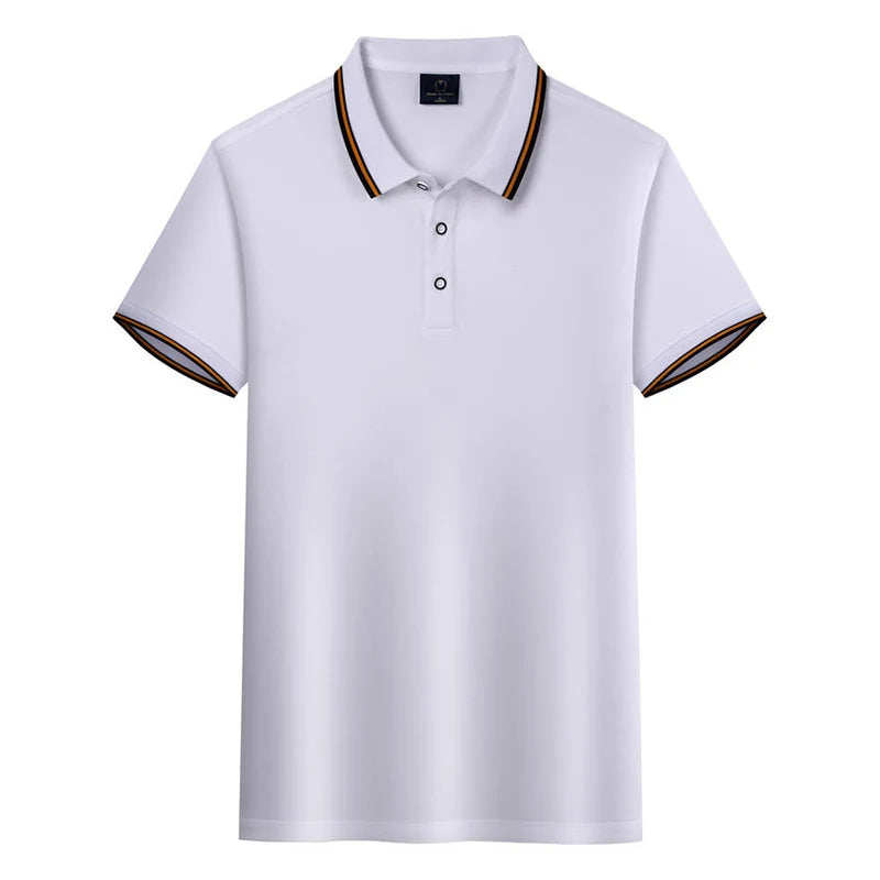 Percival - Polo Shirt met Korte Mouwen voor Heren in Old-Money Stijl