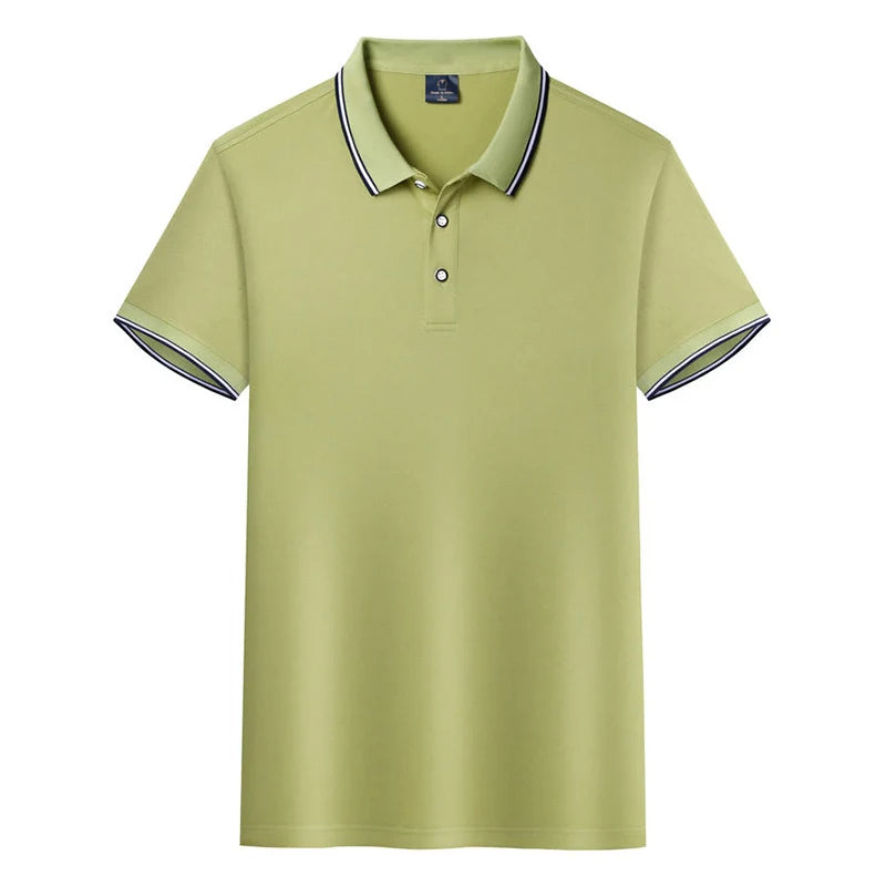 Percival - Polo Shirt met Korte Mouwen voor Heren in Old-Money Stijl