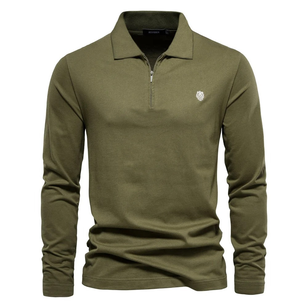 Lucca - Polo Shirt met Lange Mouwen voor Heren