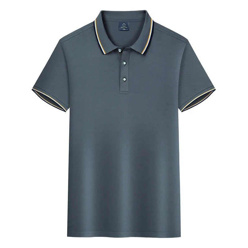 Percival - Polo Shirt met Korte Mouwen voor Heren in Old-Money Stijl