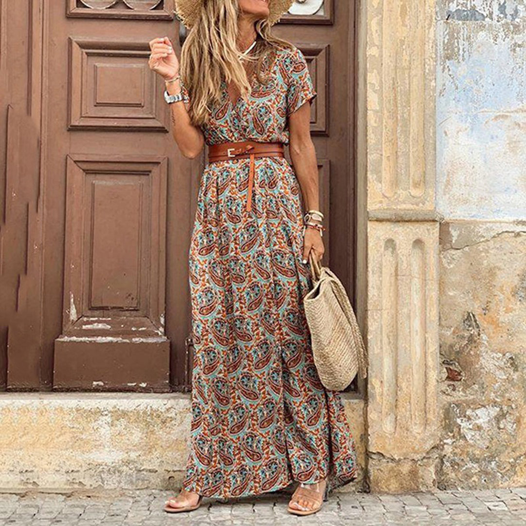 Cassandra - Bohemian Maxi Jurk voor een Stijlvolle en Comfortabele Zomer