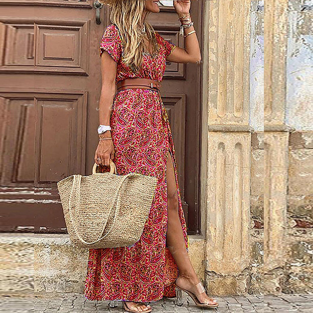 Cassandra - Bohemian Maxi Jurk voor een Stijlvolle en Comfortabele Zomer