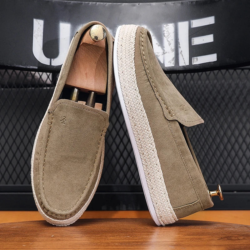 Harris - Espadrille Suede Schoenen voor Heren in Old-Money Stijl