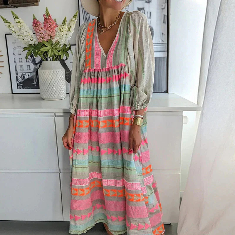 Alyana - Boho Maxi Jurk voor Strand en Zomer Dameskleding Collectie