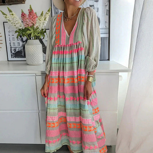 Alyana - Boho Maxi Jurk voor Strand en Zomer Dameskleding Collectie