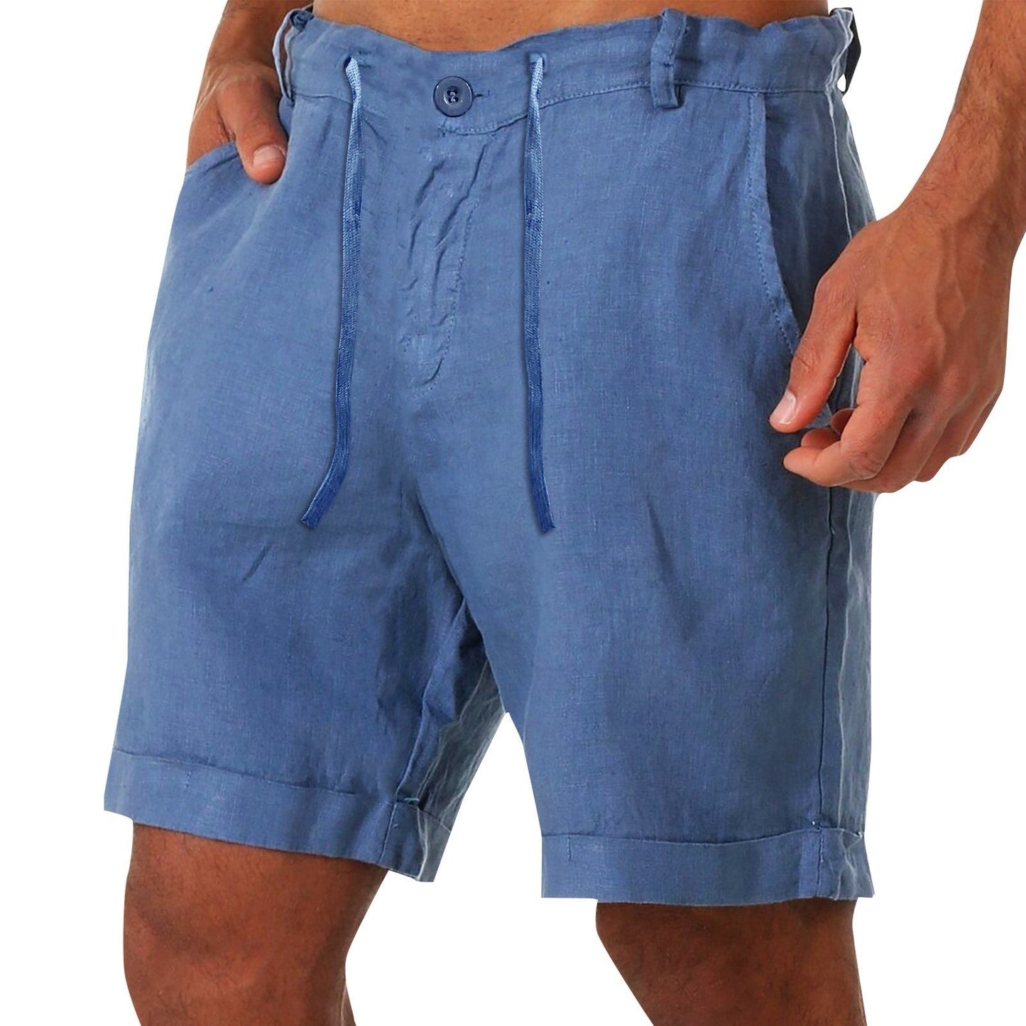 Leroy - Linnen Korte Broek voor Heren Strand- en Zomerkleding