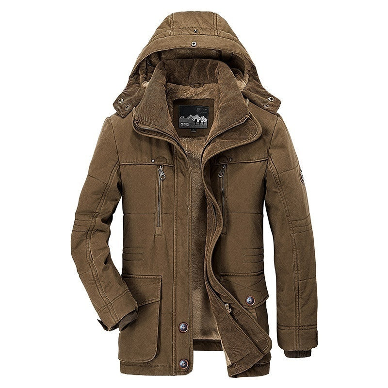 Philip - Fleece Winterjas met Capuchon voor Heren Warme Kleding