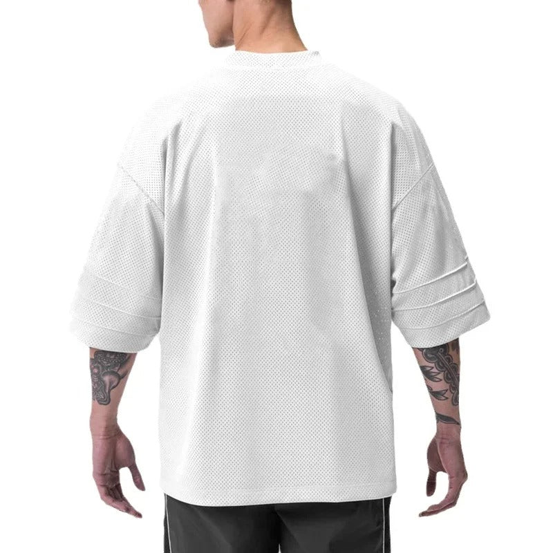 Uffi - Sneldrogend V-Hals T-Shirt voor Heren Streetwear