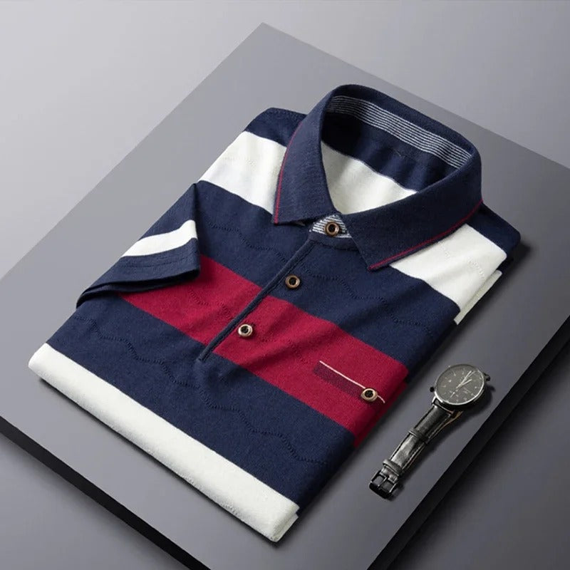 Kendrix - Polo Shirt voor Heren in Old-Money Stijl