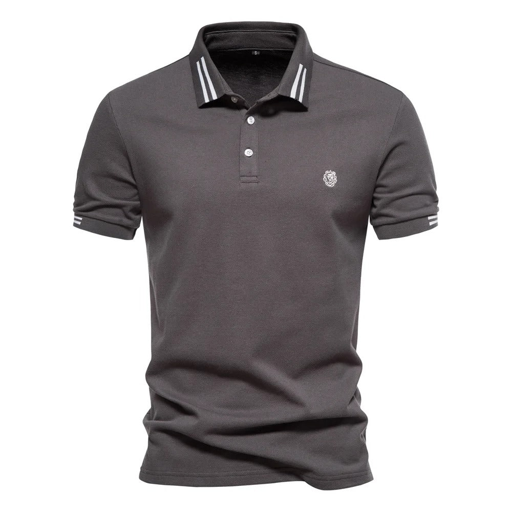 Lowen - Polo Shirt met Korte Mouwen voor Heren in Old-Money Stijl