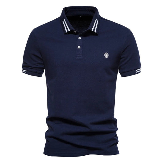 Lowen - Polo Shirt met Korte Mouwen voor Heren in Old-Money Stijl